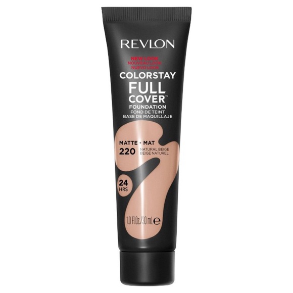 Revlon 220 Natural Beige Color Stay Full Coverage Matte Foundation 1oz - Picture 1 of 3